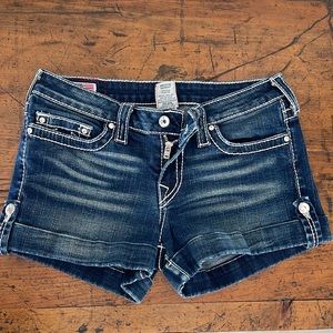 True Religion Jean Glam shorts sz 30 (6?)
